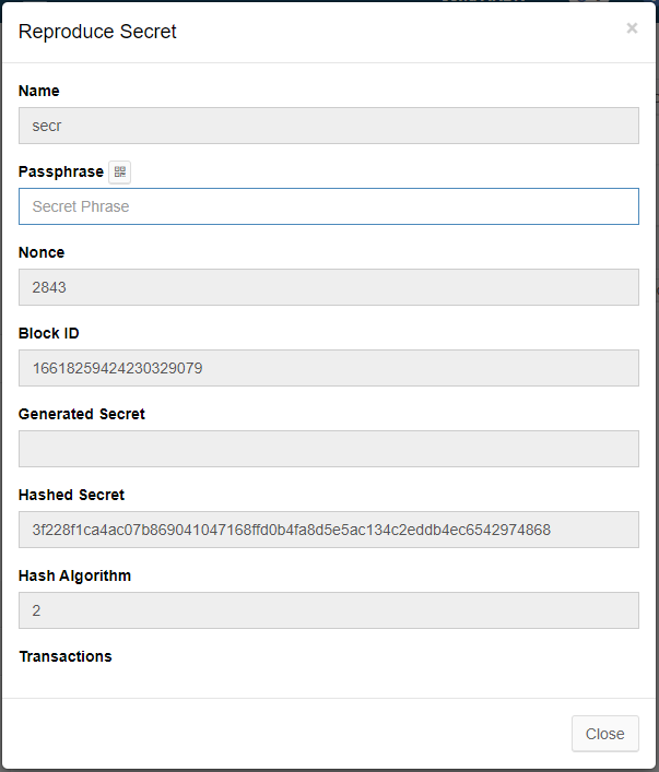 Reproduce Secret modal.png