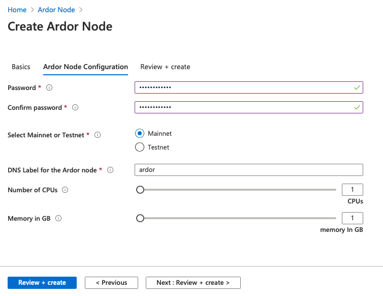 Create Ardor Node