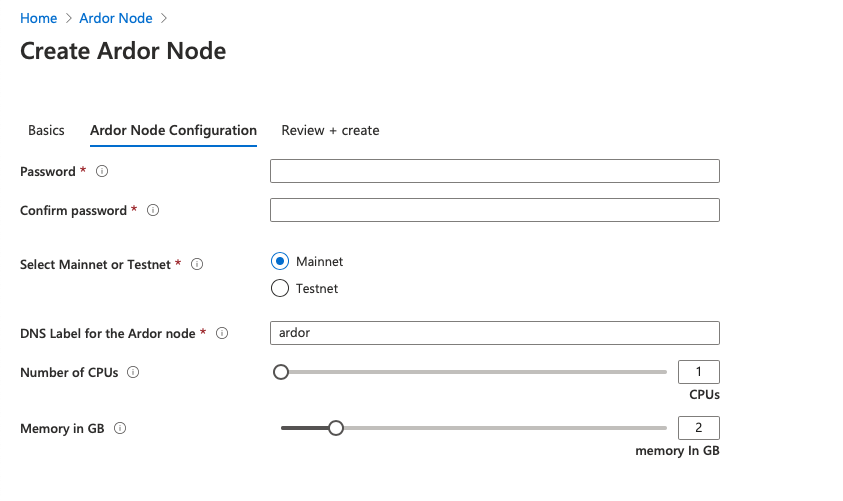 Create Ardor Node
