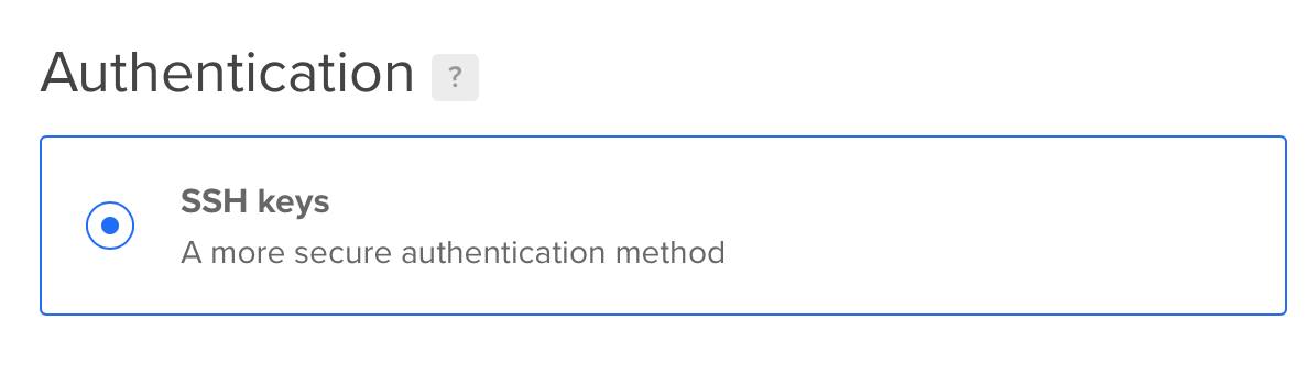 Digital Ocean - SSH Authentication