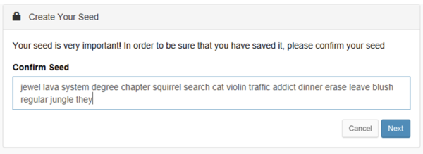 Create Seed Instructions