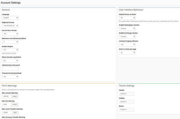 Ardor client-account settings.jpg